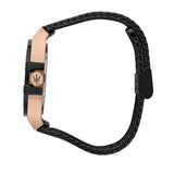 ساعة مازيراتي بوتينزا للرجال بسوار شبكي أسود R8853108010