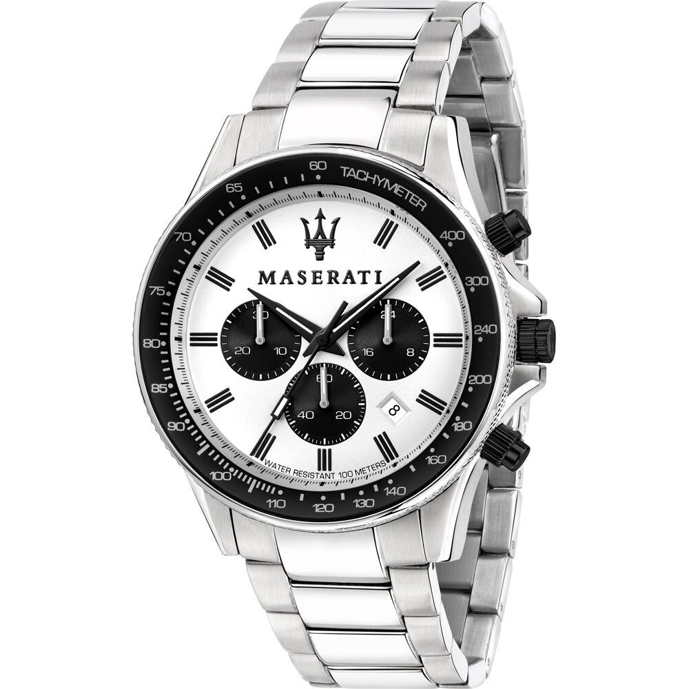 Reloj Maserati Sfida Cronógrafo Cuarzo Esfera Blanca Hombre R8873640003