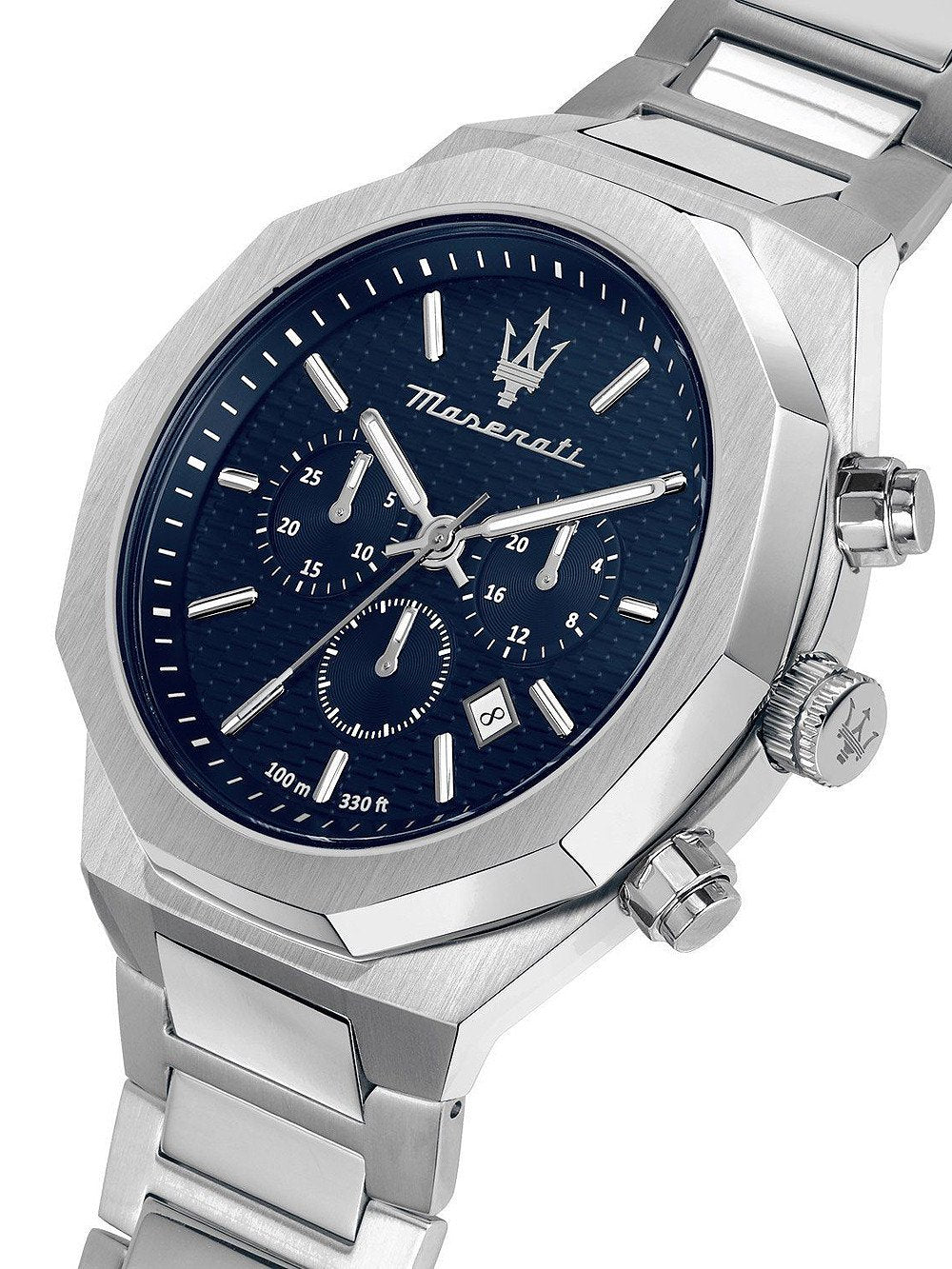 Maserati Stile Chronograph Silver Watch R8873642006