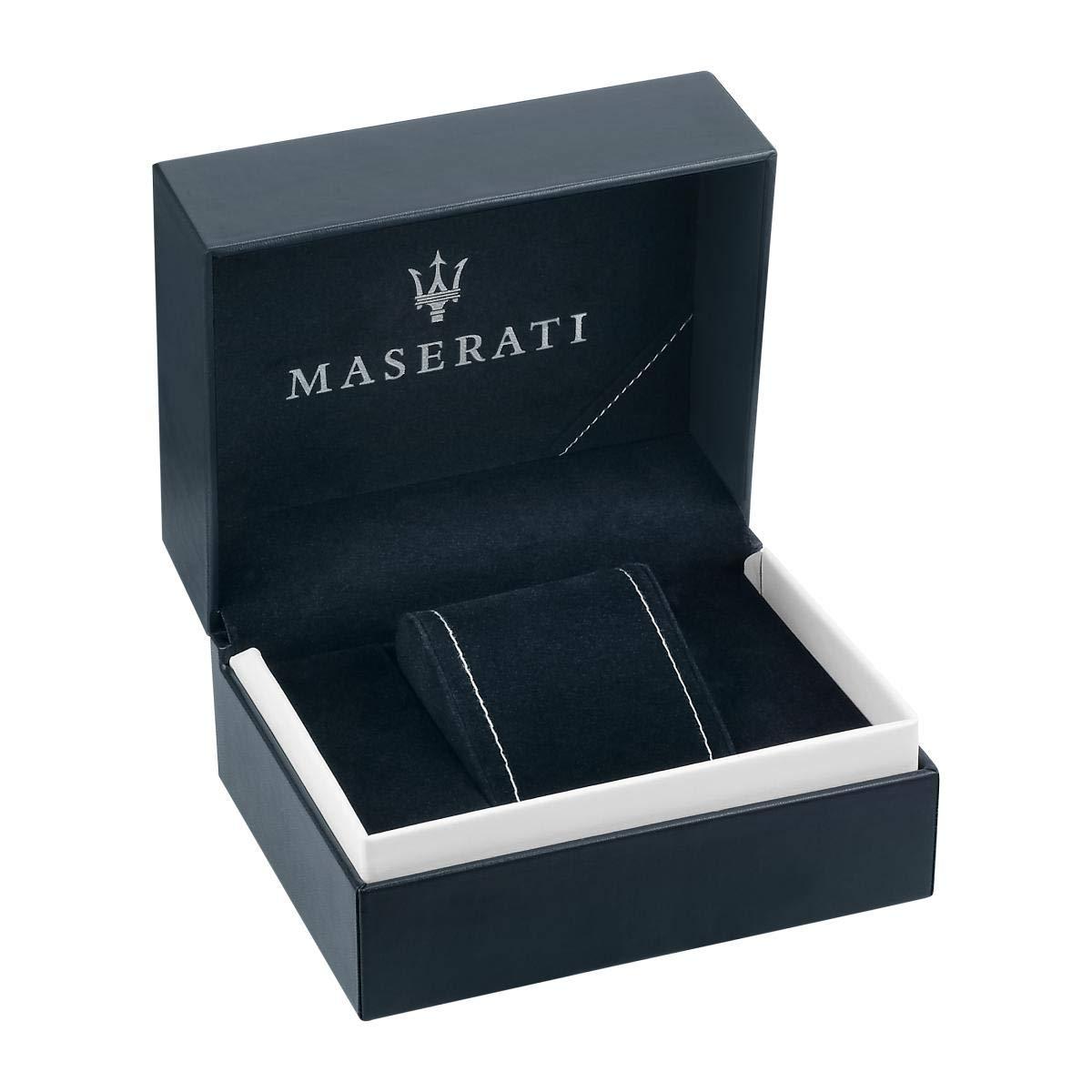 Maserati Stile watch presented in official navy Maserati presentation box