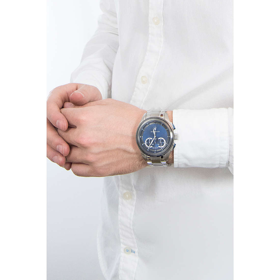 Reloj Maserati Traguardo Cronógrafo Cuarzo Esfera Azul Hombre R8873612014