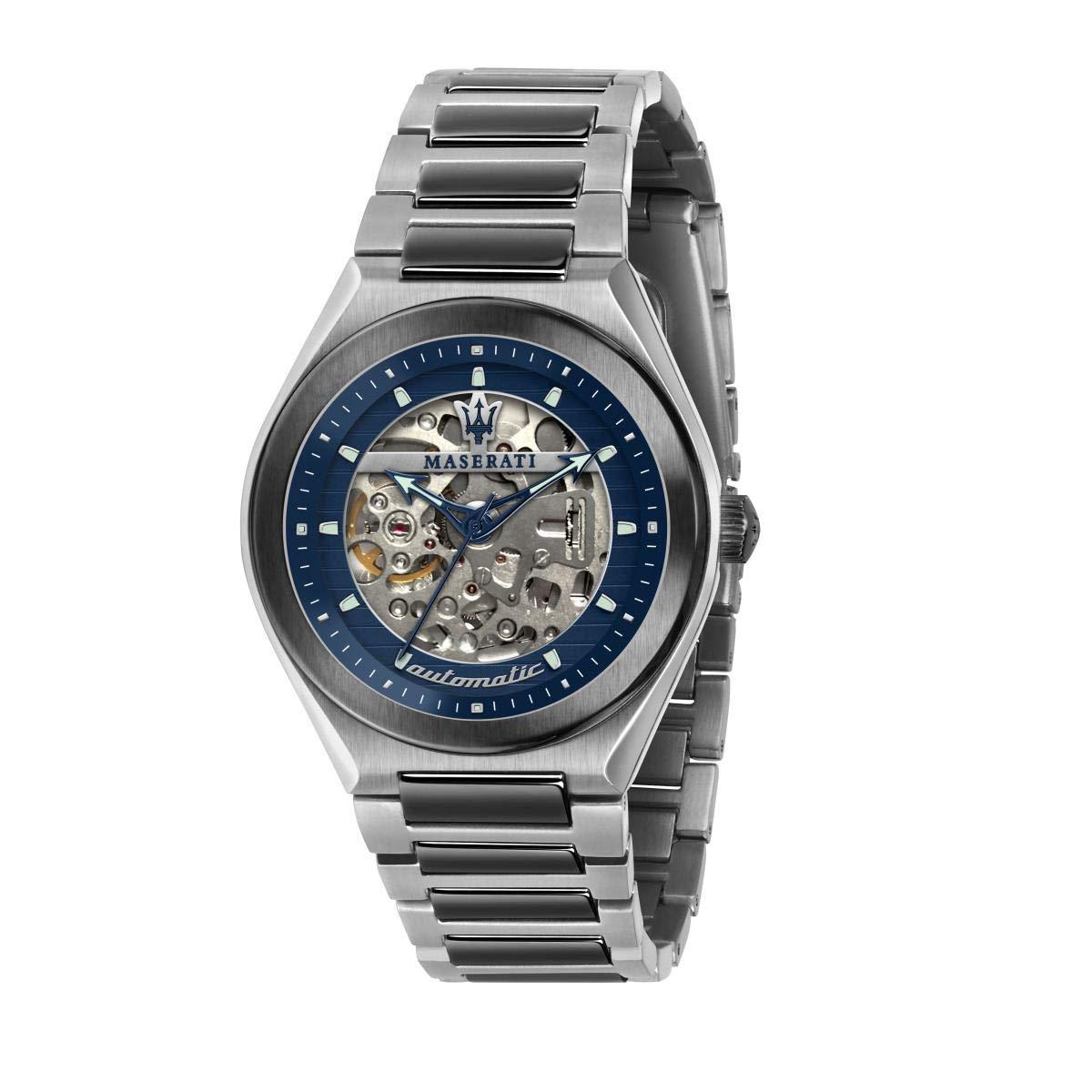 Maserati Triconic Blue Dial Gunmetal Reloj para hombre R8823139001
