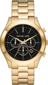 Michael Kors Slim Runway Chronograph Gold-Tone Stainless Steel Watch  - MK1068 mk1076 - Image 1