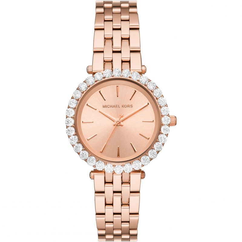 Michael Kors Darci Pavé Reloj de mujer en oro rosa MK4514