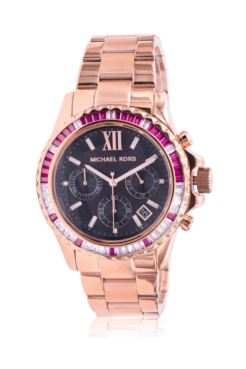 Michael Kors Everest Rose Gold-Tone Ladies Watch - MK6972