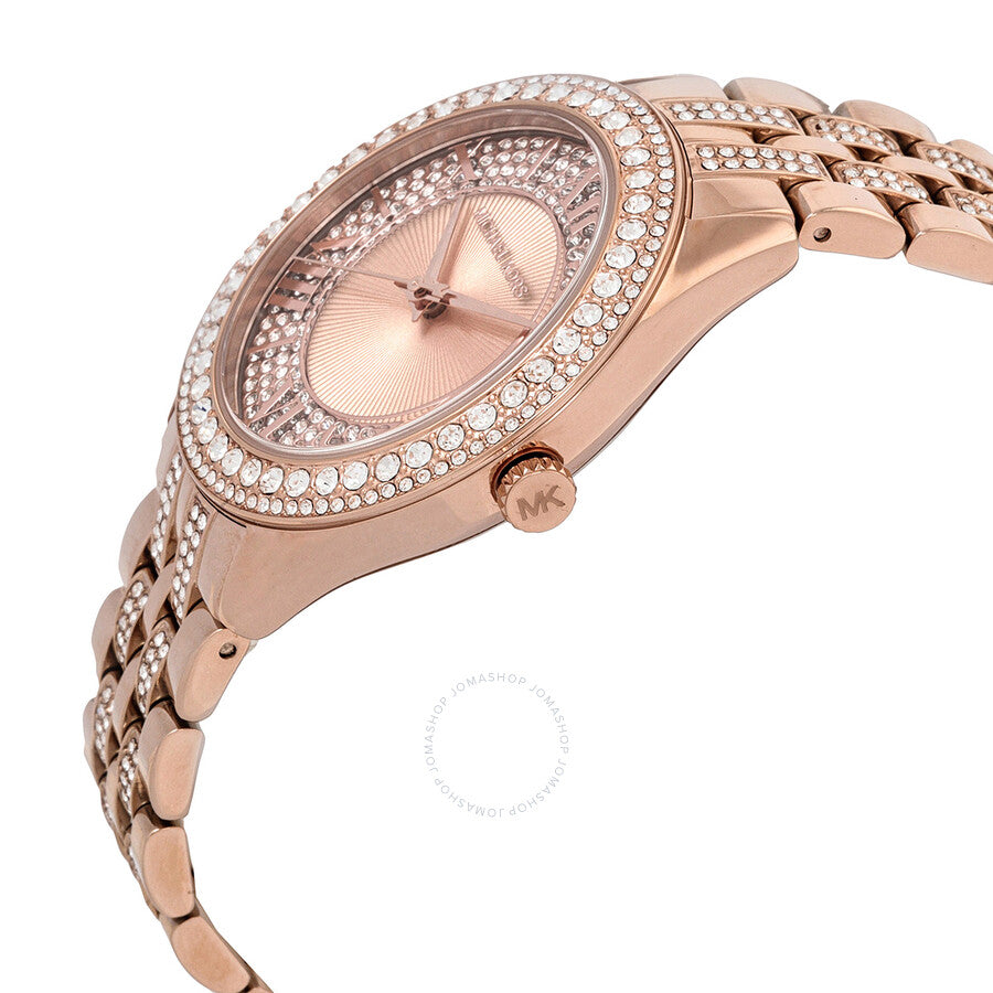 Michael Kors Harlowe Pave Rose-gold Women's Watch - MK4710