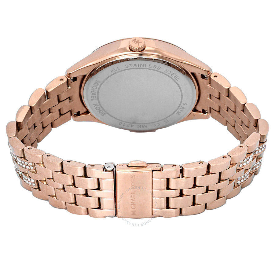 Michael Kors Harlowe Pave Rose-gold Women's Watch - MK4710