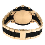 ساعة مايكل كورس لينوكس كرونوغراف للرجال، مينا أسود، سوار فولاذي ثنائي اللون، موديل MK8990