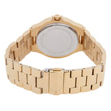 ساعة مايكل كورس لينوكس النسائية ذات المينا البيضاء المصنوعة من الكريستال الكوارتز MK7361