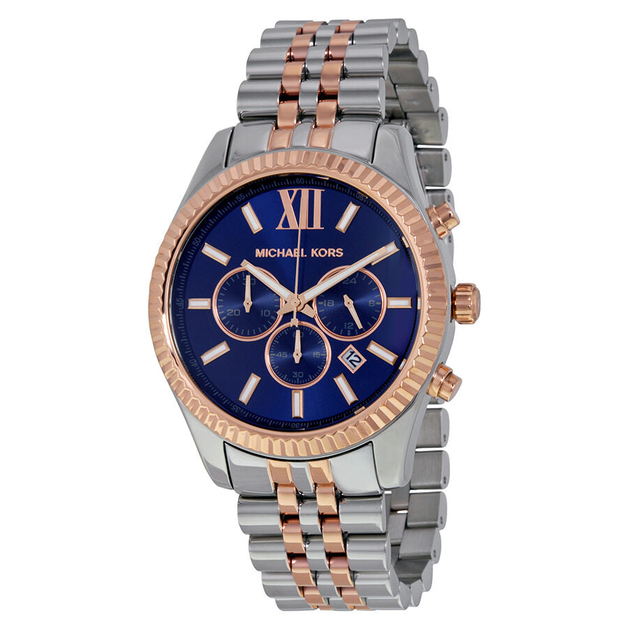 Michael Kors Lexington Cronógrafo Esfera Azul Marino Reloj Unisex MK8412