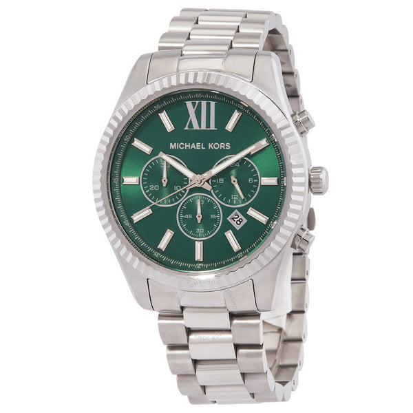Michael Kors Lexington Chronograph Quartz Green Dial Men's Watch MK9152 - Watches of America