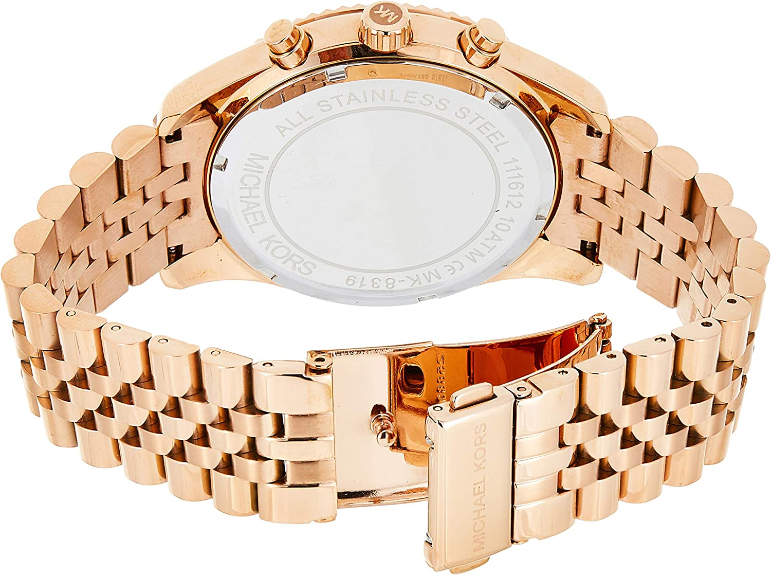 Michael Kors Lexington Chronograph Rose Gold Watch - MK8319