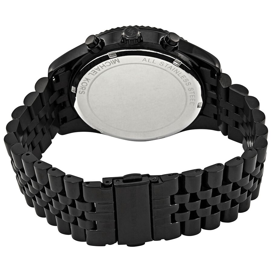 Michael Kors Lexington Chronograph Silver Crystal Pave Dial  Men's Watch MK8605