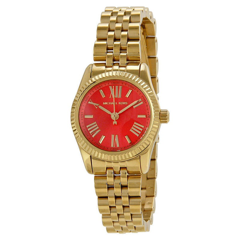 Michael Kors Lexington Petite Orange Dial Ladies Watch MK3284 - BigDaddy Watches