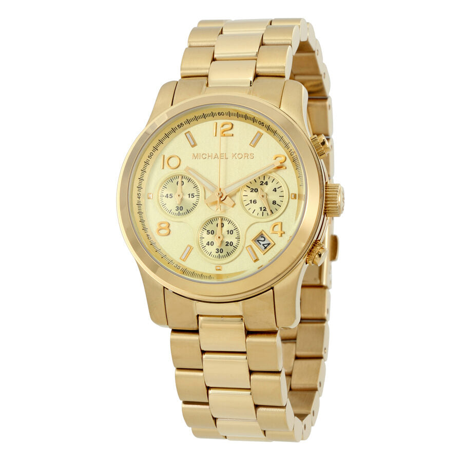Michael Kors Reloj cronógrafo mediano dorado unisex MK5055