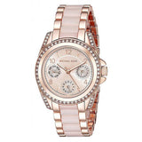 Michael Kors Mini Blair Reloj multifunción con esfera rosa para mujer MK6175