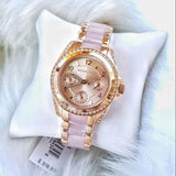 Michael Kors Mini Blair Reloj multifunción con esfera rosa para mujer MK6175