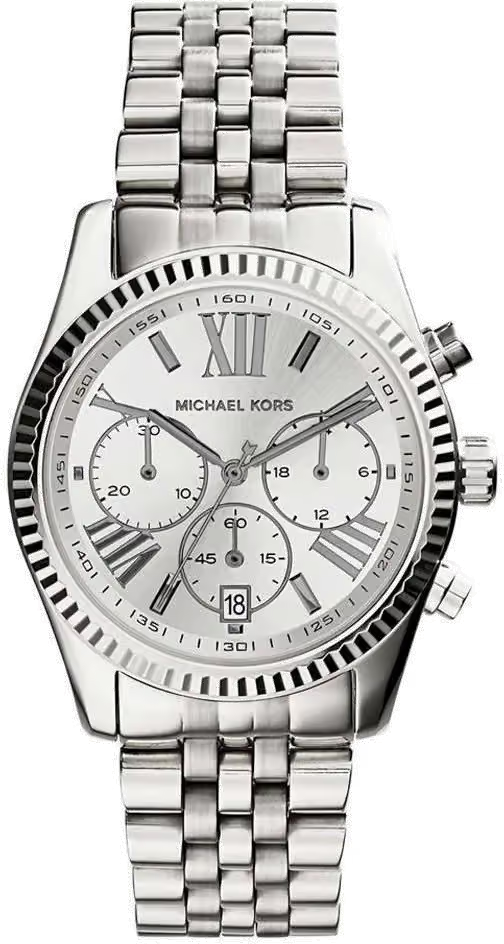Michael Kors Lexington Chronograph Silver Women's Watch - MK5555