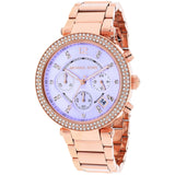 Michael Kors Parker Reloj cronógrafo con esfera morada y rosa para mujer MK6169