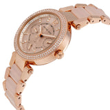 Michael Kors Parker Mini multifunción Rose Dial señoras reloj MK6110