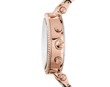 Michael Kors Parker Chronograph Rose Dial Rose Gold Ladies Watch MK5538