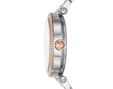 Reloj Michael Kors Parker de oro rosa y plata para mujer MK6314