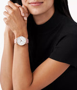 ساعة مايكل كورس النسائية باللون الذهبي الوردي - MK2741