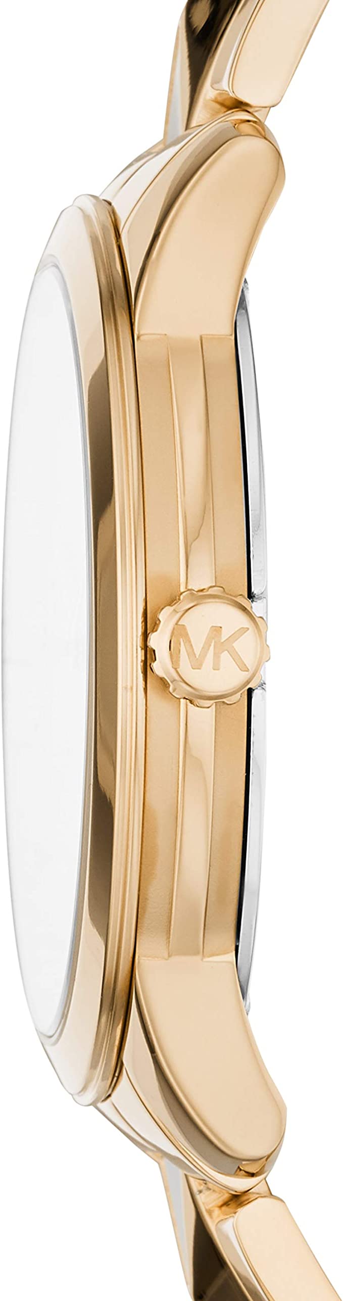 Michael Kors Runway Mercer  White Dial Gold Women's Watch - MK6689