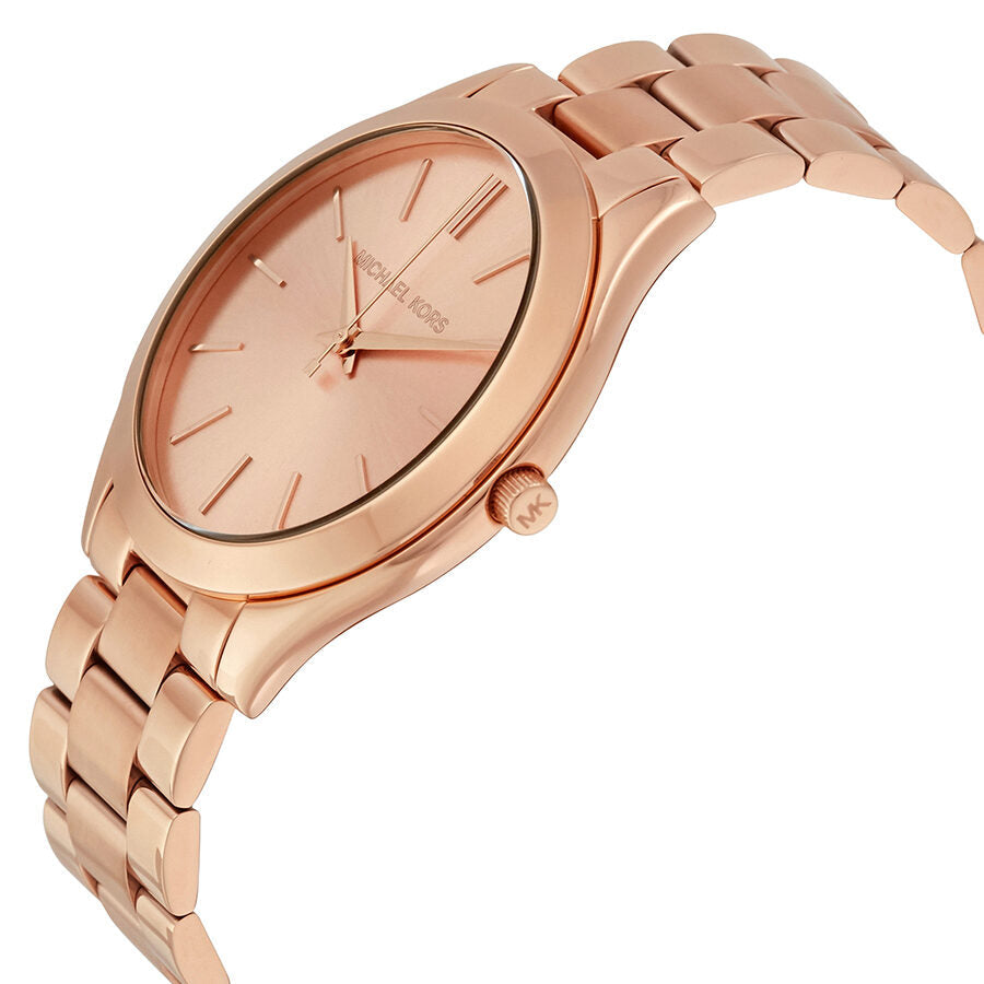 Michael Kors Runway Rose Dial Reloj unisex en tono dorado rosa MK3197