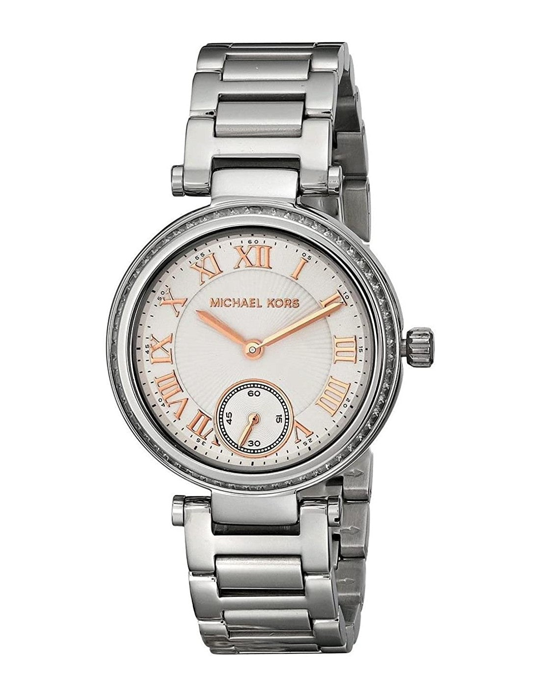 Michael Kors Skylar Reloj de mujer de acero inoxidable con esfera plateada MK5970