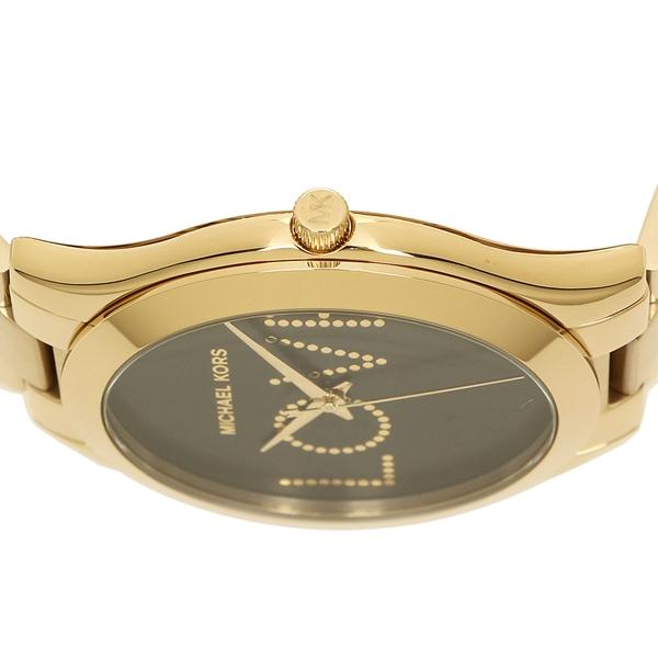 Close-up of black dial with gold-tone LOVE letters and gold-tone hands