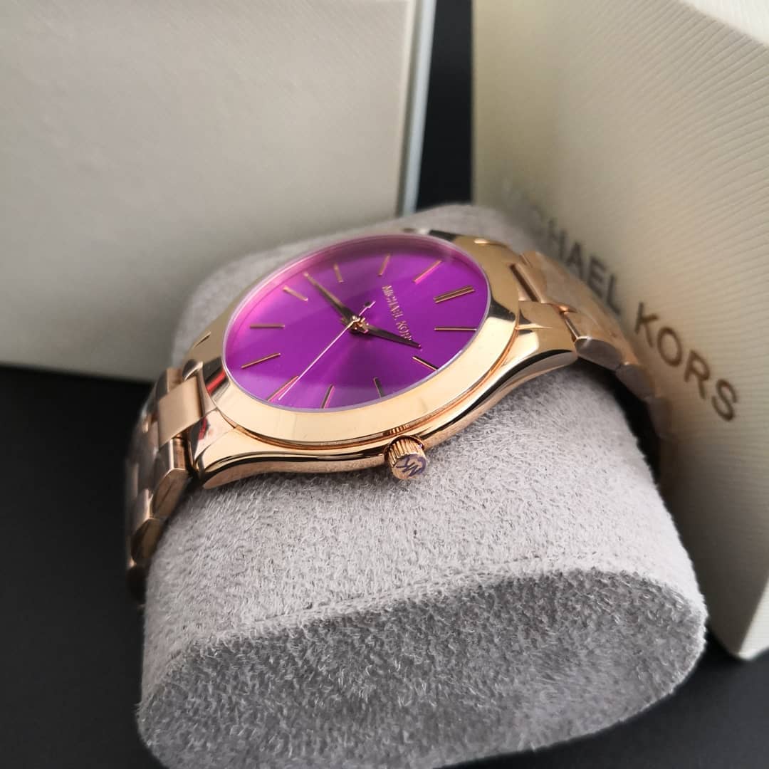 Buy Michael Kors Slim Runway Rose Gold Ladies Watch MK3293 from