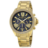 Michael Kors Wren Cronógrafo Azul Crystal Pave Ladies Watch MK6291