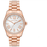 Michael Kors Lexington White Dial Rose Gold Steel Strap Watch for Women - MK1088 mk1088 - Image 1