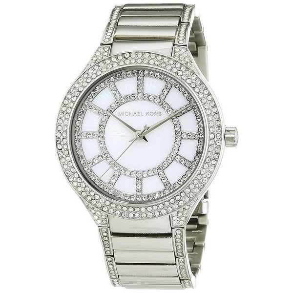 Michael Kors Kerry Madre Perla Dial Plata Señoras Reloj MK3311