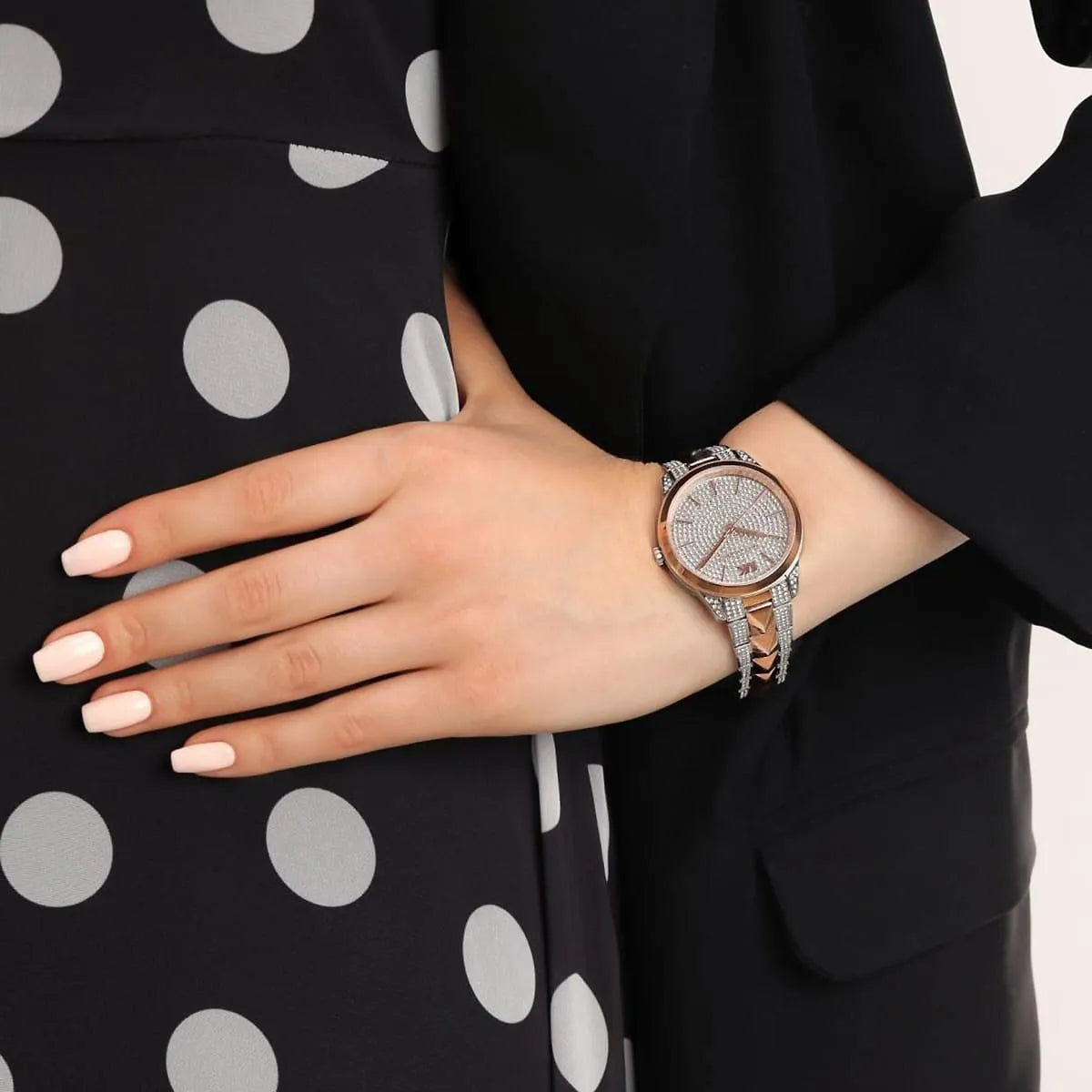 Michael Kors Runway Mercer Two Tone Women's Watch - MK6716