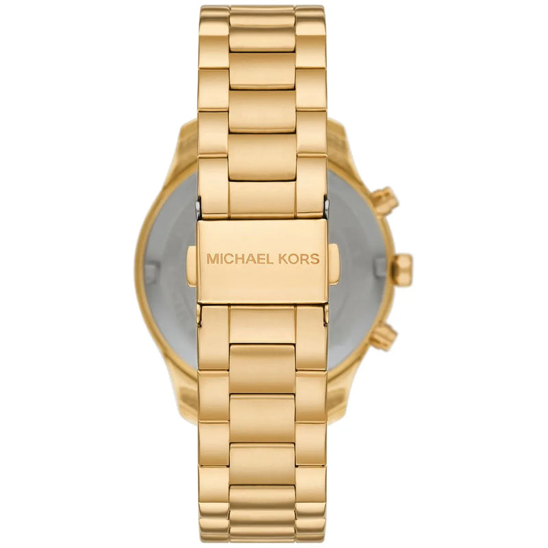 Michael Kors Berkley Chronograph Black Dial Gold Steel Strap Watch For Women - MK7414 mk7414 - Image 4