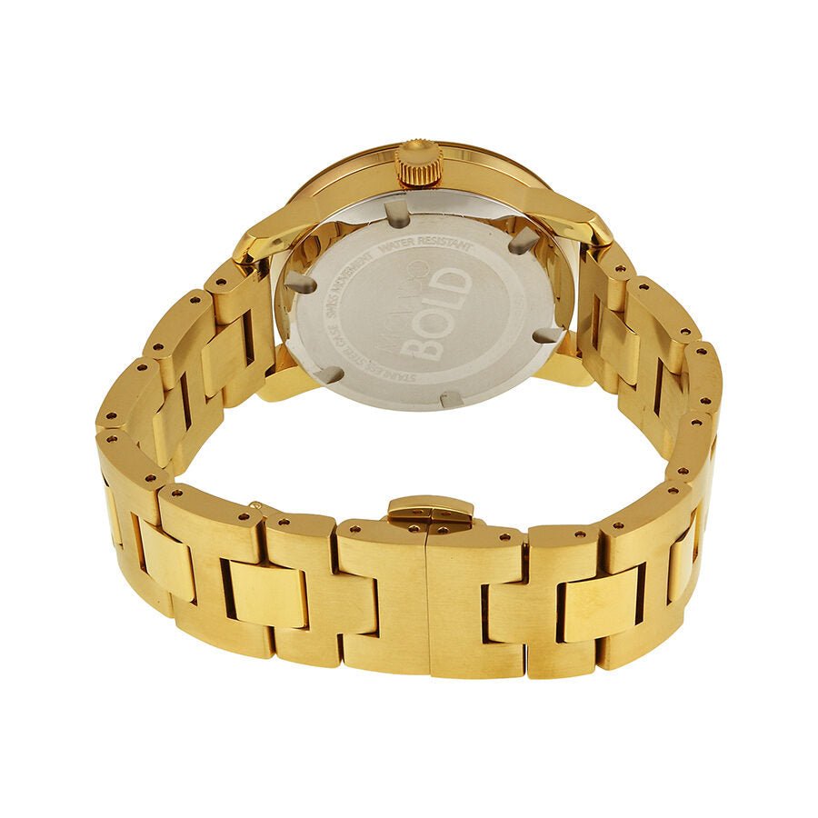 Movado Bold Gold Yellow Gold Ion Plated Watch 3600104