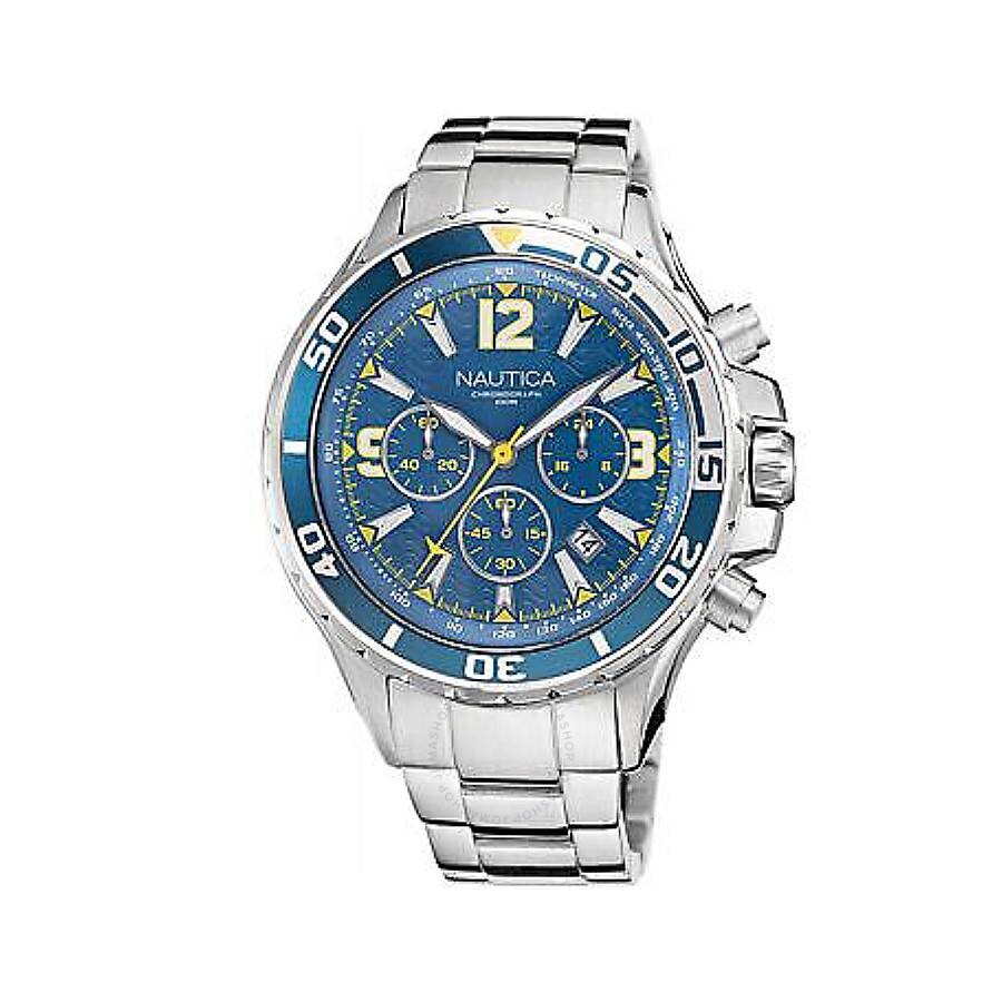 Nautica Chronograph Quartz Blue Dial Men's Watch NAPNSS219 - The Watches Men & Co