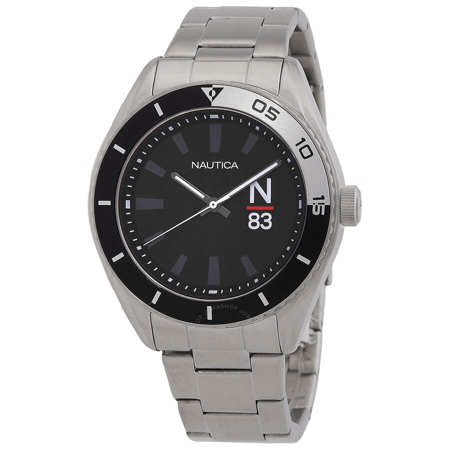 Nautica Finn World Quartz Black Dial Men's Watch NAPFWF309 - The Watches Men & Co