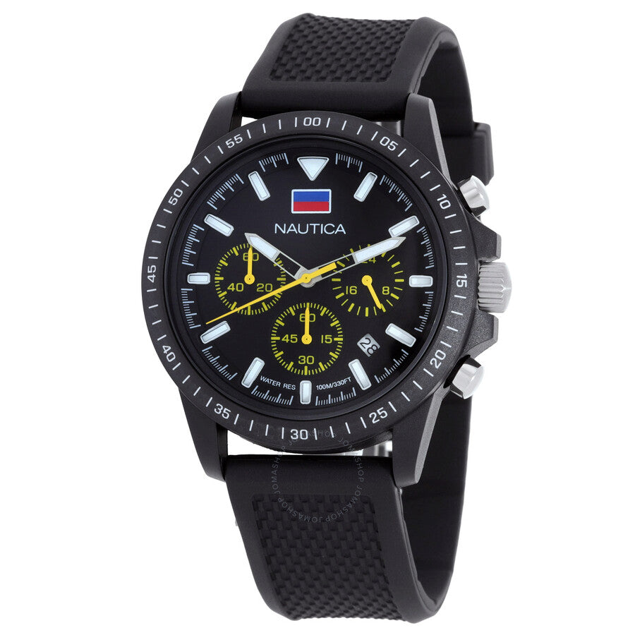 Nautica One Chronograph Quartz Black Dial Men's Watch NAPNOS4S4 - The Watches Men & Co