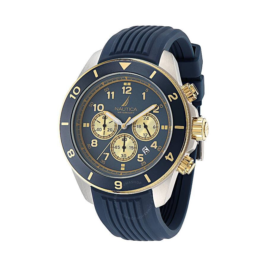 Nautica One Chronograph Quartz Blue Dial Men's Watch NAPNOS404 - The Watches Men & Co