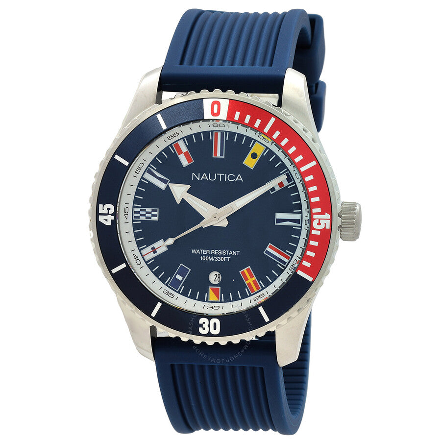 Nautica Pacific Beach Quartz Blue Dial Men's Watch NAPPBS020 - The Watches Men & Co