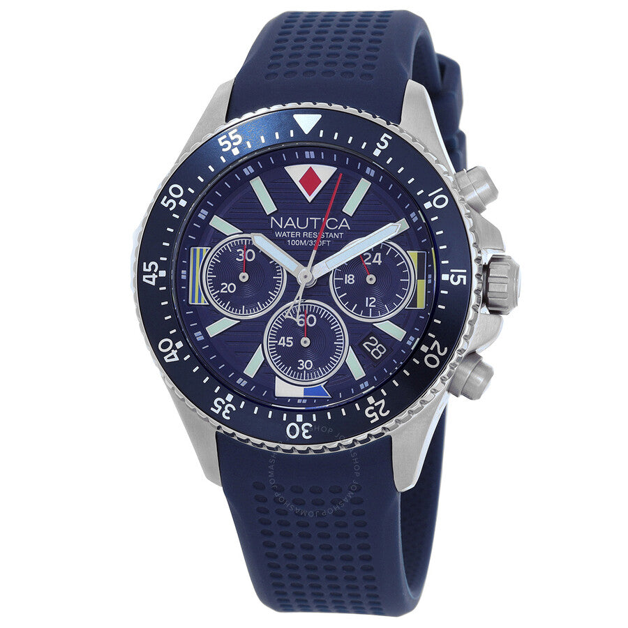 Nautica Westport Chronograph Quartz Blue Dial Men's Watch NAPWPS302 - The Watches Men & Co