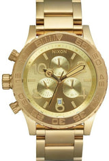 Reloj Nixon 42-20 Chrono Champagne Dial dorado para hombre A037-502