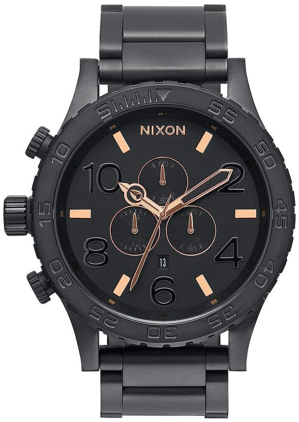 Buy Nixon 51-30 Chrono All Black Men's Watch A083-001 from Watches
