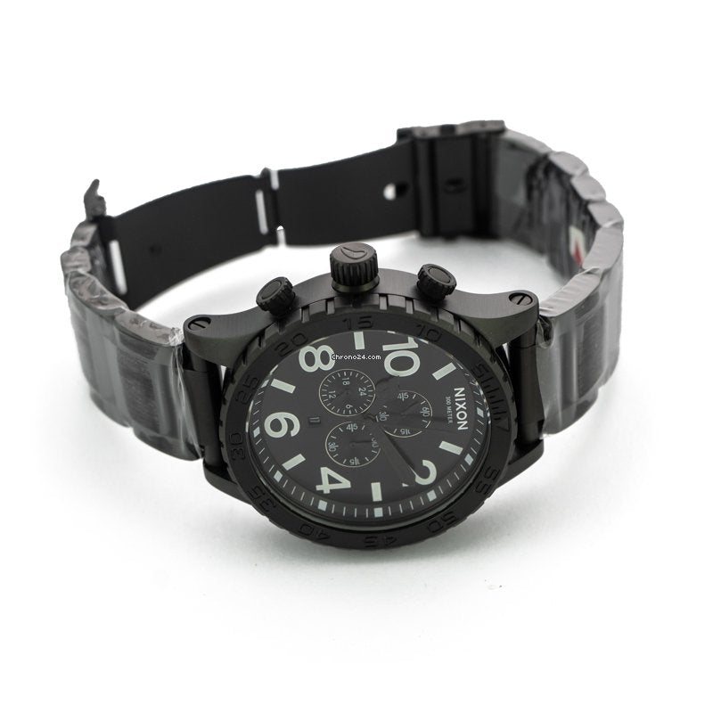Buy Nixon 51-30 Chrono All Black Men's Watch A083-001 from Watches
