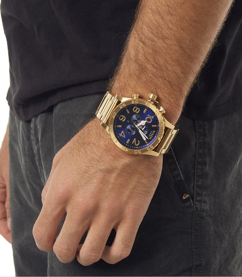 Buy Nixon 51-30 Chrono Blue Dial Men's Watch A083-2735 from