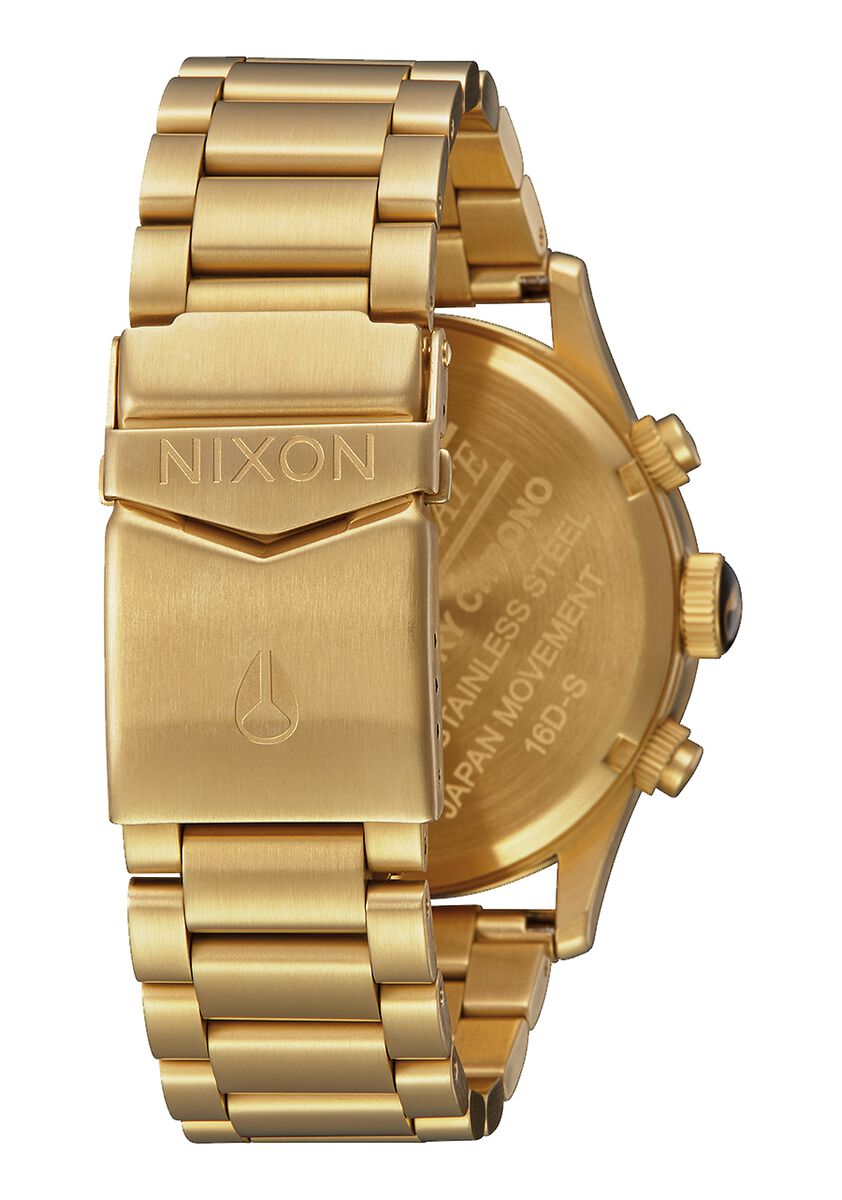 Nixon Sentry Chrono All Gold &amp; Black Reloj para hombre Reloj para hombre A386-510
