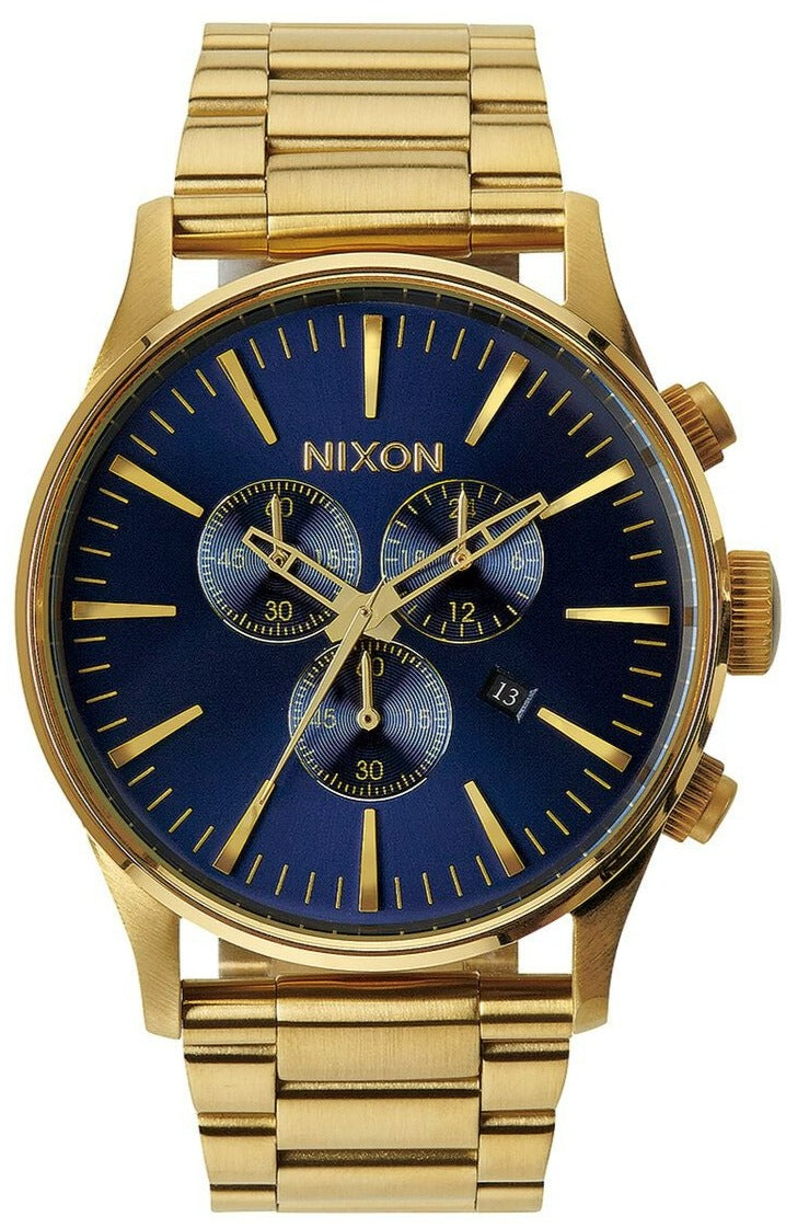 Nixon Sentry Chronograph Blue Sunray Dial Reloj para hombre A386-1922